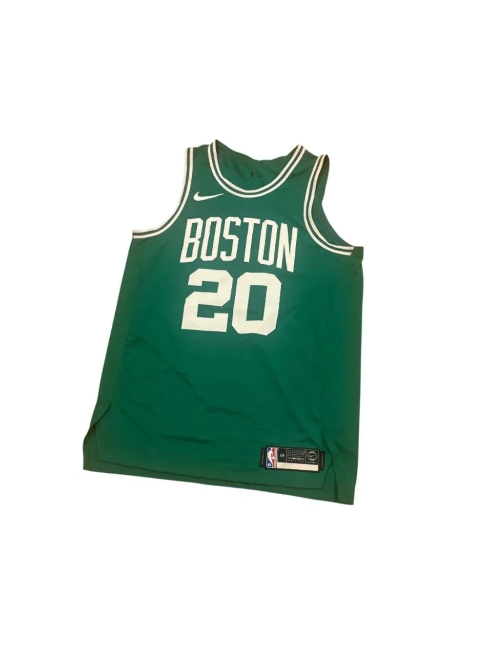Rare Nike Vaporknit Boston Celtics Jack's Abby Brewery Promo NBA Jersey 48
